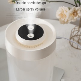 New Design 1.11gal Large Capacity Double Nozzle Air Humidifier LED Commercial Home Appliance OEM USB 1.11gal Essential Oil Diffuser