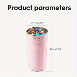 USB Desktop Humidifier, Humidifiers For Bedroom, 7 Color Ambient Light  Function Vehicle Mounted Aromatherapy Machine Large Capacity Humidifier