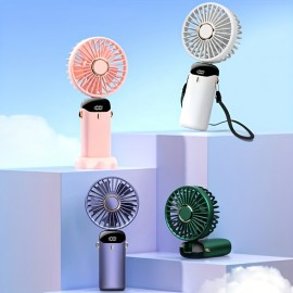 USB Outdoor Foldable Portable Handheld Fan Classroom Office Desktop Mute Small Fan