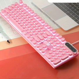 Luminous Keyboard Wired Punk Color Matching Computer Accessories For Games