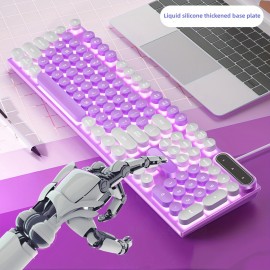Luminous Keyboard Wired Punk Color Matching Computer Accessories For Games