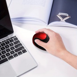 Ergonomic Mouse, Rechargeable Vertical Wireless Mouse Small Right Handed Computer Wireless Mouse With 6 Buttons 3 Adjustable 800/1200/1600 DPI For Laptop,Desktop,PC, MacBook(Purple)