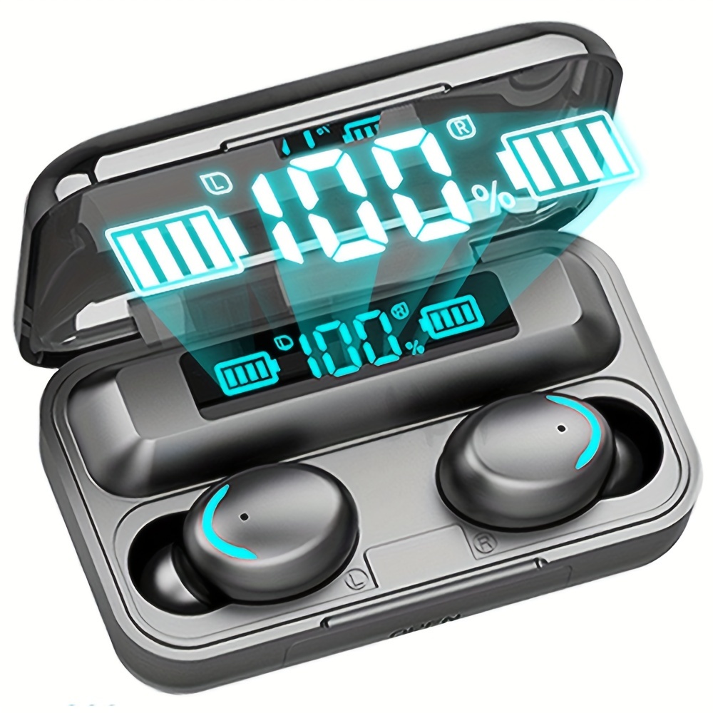 Smart Wireless Binaural Earphone Charging Bin Large Capacity Battery Long Life In-ear Earbuds LED Power Display With Microphone Wireless Headset Compatible All Mobile Phones Suitable for Students Men Women Birthday Gifts Smart Wireless Binaural Earphone Charging Bin Large Capacity Battery Long Life In-ear Earbuds LED Power Display With Microphone Wireless Headset Compatible All Mobile Phones Suitable for Students Men Women Birthday Gifts